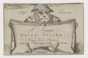 Tarjeta comercial de vendedor de impresiones, J Seago de English School