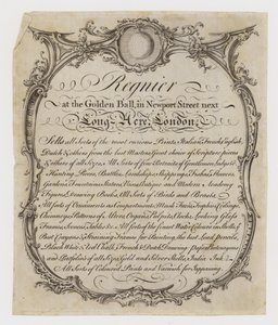 Tarjeta comercial de vendedor de impresiones, Regnier de English School