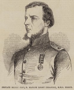 Soldado Henry Fido, Infantería Ligera de la Marina Real, HMS Hogue de English School