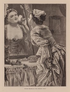 Private Theatricals, "The Finishing Touch" (grabado) de English School