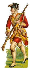 Soldado del 35º Regimiento de Infantería, época del rey Jorge II de English School