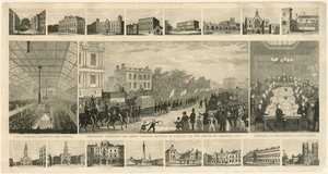 Procesión atendiendo la Gran Petición Nacional de 3,317,702, a la Cámara de los Comunes, 1842 de English School