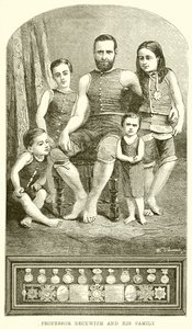 El profesor Beckwith y su familia de English School