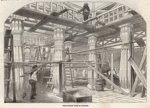 Progreso del Crystal Palace: La Corte Egipcia en progreso