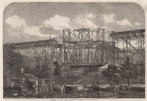 Progreso del Gran Edificio de la Exposición Internacional de English School