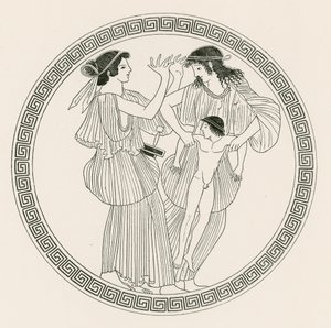 Prokne, Filomela e Itys (grabado) de English School