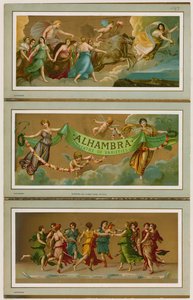 Folleto promocional del Teatro de Variedades Alhambra, Londres