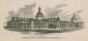 Propuesto mercado de carne y aves muertas, West Smithfield de English School