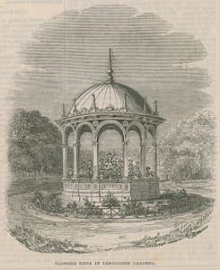 Propuesta de quiosco en Kensington Gardens, Londres