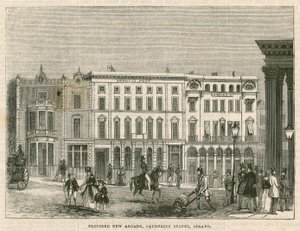 Propuesta de nueva arcada, Catherine Street, Strand, Londres de English School