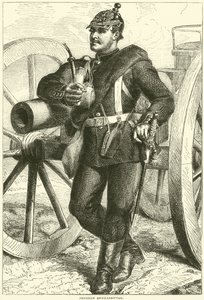 Artillero prusiano, octubre de 1870 de English School
