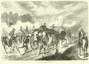 Carros de provisiones prusianos, septiembre 1870 de English School