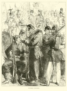 Uniformes prusianos, agosto 1870 de English School