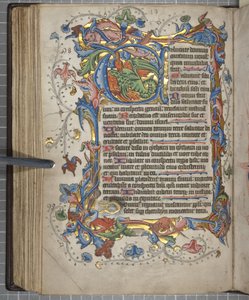 Salterio con calendario de uso Sarum, Fol 72 verso, c.1425-75 de English School