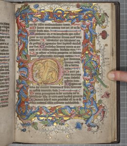 Salterio con calendario de uso Sarum, Fol 82 recto, c.1425-75 de English School