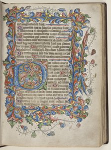 Salterio con calendario de uso Sarum, c.1425-75 de English School