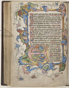 Salterio con calendario de uso Sarum, c.1425-75 de English School