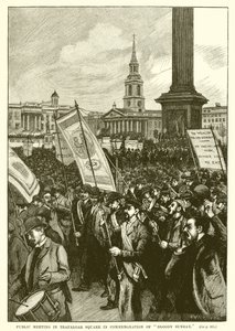 Reunión Pública en Trafalgar Square en Conmemoración del Domingo Sangriento de English School
