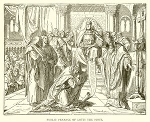 Penitencia pública de Luis el Piadoso de English School