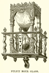 Reloj de arena del púlpito de English School