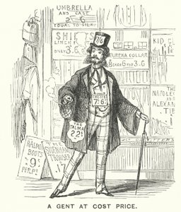 Caricatura de Punch: Un Caballero a Precio de Costo de English School