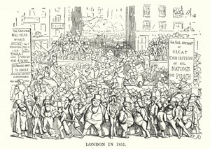 Caricatura de Punch: Londres en 1851