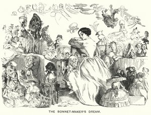 Caricatura de Punch: El Sueño del Sombrerero de English School