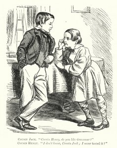 Caricatura de Punch: un malentendido sobre gramática de English School