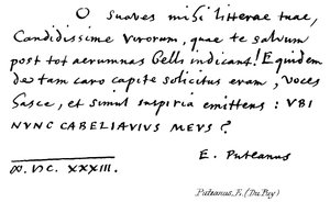 Puteanus, E (Du Puy) de English School