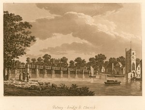 Puente y Iglesia de Putney, Londres