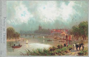 Putney en el río Támesis de English School