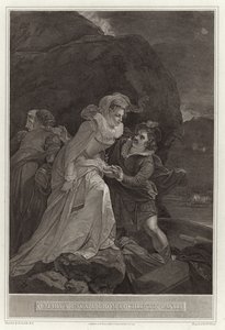 La fuga de la reina María del castillo de Lochleven de English School