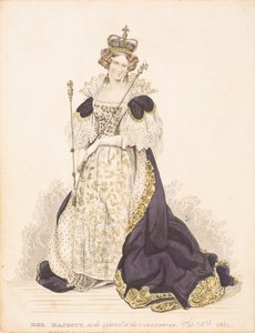 La reina Adelaida con sus ropas de coronación