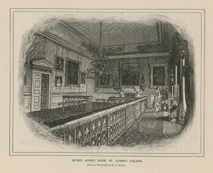 La Sala de la Reina Ana en el Palacio de St. James de English School