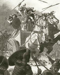 La Reina Boadicea en su carro de English School