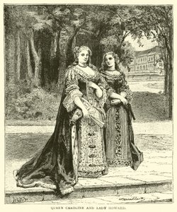 La reina Carolina y Lady Howard de English School