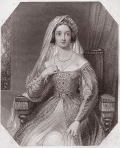 Catalina de Aragón, esposa de Enrique VIII (La famosa historia de la vida de Enrique VIII) de English School
