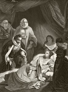 Reina Isabel I en su lecho de muerte, de 