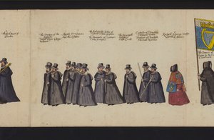 Procesión fúnebre de la Reina Isabel I de English School