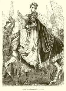 La Reina Isabel entrando en Londres de English School