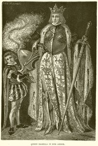 Reina Isabel en su Armadura de English School