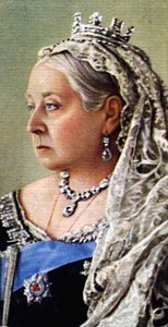 Reina Victoria (litografía en color) de English School