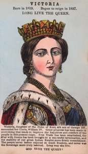 Reina Victoria (grabado coloreado) de English School