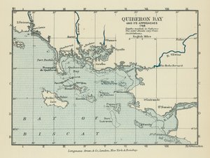 Bahía de Quiberon y sus accesos (litografía en color) de English School