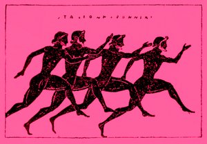 Carrera, ilustración de la Historia de Grecia por Victor Duruy, 1890 (imagen mejorada digitalmente)