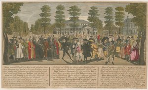 Jardines de Ranelagh. Mascarada para el embajador veneciano, 1749 de English School