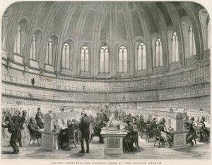 Sala de lectura en el Museo Británico