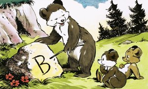 Lección de lectura para osos de English School