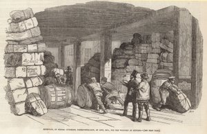Recepción, por Messrs Cuthbert, Paternoster Row, de vendas, etc., para los heridos en Scutari