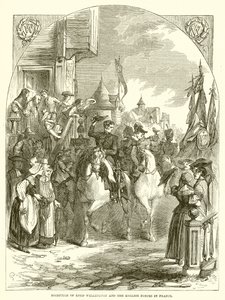 Recepción de Lord Wellington y las fuerzas inglesas en Francia de English School